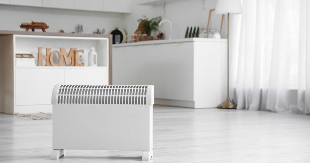 convecteur blanc dans une maison